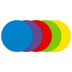 C-Line&reg; Dry Erase Dot Decals, Assorted, 11", Pack of 5