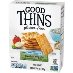 Good Thins Gluten Free Garden Veggie Blend Crackers - 3.5oz