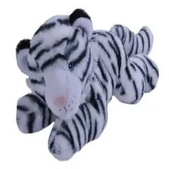 Wild Republic Ecokins White Tiger Stuffed Animal, 12 Inches