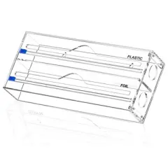 Foil and Plastic Wrap Organizer,2 in 1 Acrylic Aluminum Foil Holder