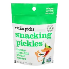 Rick's Picks Snacking Pickles Cumin-lime Dill Pickle Spears - Case of 12/2.2 oz