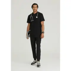 Skechers Vitality By Barco Men's Crew 4-Pocket V-Neck Scrub Top