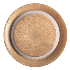 Cravings By Chrissy Teigen 5.75 Inch Glass Canister with Wood Lid