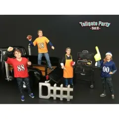 "Tailgate Party" Set II 4 piece Figurine Set for 1/24 Scale Models by American Diorama