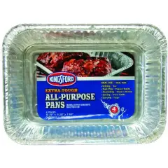 Kingsford Aluminum Grilling Pan 15.75 in. L X 11.25 in. W 4 pk