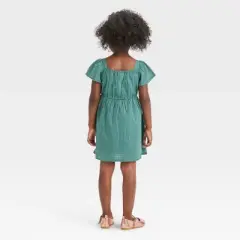 Toddler Girls' Dobby Dress - Cat & Jack&trade; Green