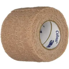 3M 27119 Coban Self- Adherent Wrap, Tan, 1" Width, 5yds Length, Pack of 5 Rolls