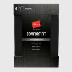 Hanes Premium 3pk Label Men's Crewneck Undershirt