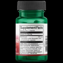 Swanson Nattokinase 4,000 Fibrinolytic Units 200 mg, 30 Capsules
