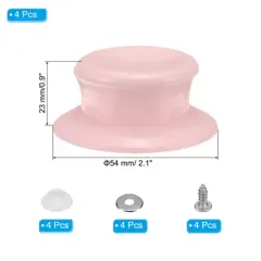 Unique Bargains Plastic Heat Resistant Pot Pan Lids Replacement Knob 4 Pcs