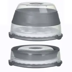 Prepworks Collapsible Cupcake Carrier: Dishwasher-Safe Cupcake Holder & Storage Container, Travel Tray, Polypropylene Material