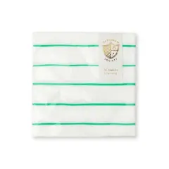 Daydream Society - Clover Frenchie Striped Petite Napkins - Pack of 16 Paper Napkins