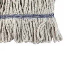 Winco Wet Mop Head, Loop-End, Premium Cotton-Poly Blend, 32 Oz