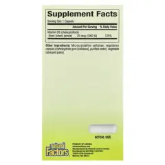 Natural Factors Whole Earth & Sea, Vegan Bioenhanced Vitamin D3, 25 mcg (1,000 IU), 90 Vegetarian Capsules