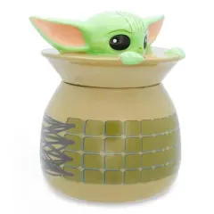 Silver Buffalo Star Wars: The Mandalorian Grogu Ceramic Cookie Jar Container | 6 Inches Tall