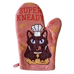Super Kneady Oven Mitt Funny Pet Kitty Cat Lover Baking Kitchen Glove - Crazy Dog Bakeware For Cat Lovers