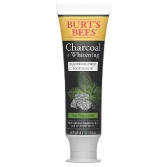 Burt's Bees Toothpaste, Natural Flavor, Charcoal Fluoride-Free Toothpaste, Zen Peppermint, 4.7 oz