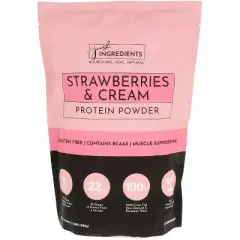 Just Ingredients - Protein Powder - Strawberries and Cream - 1 Each - 2.16 lb