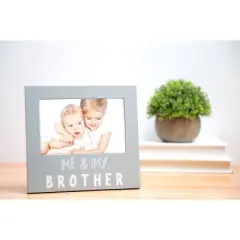 Pearhead Me And My Brother Sentiment Frame - Gray 4"x6"