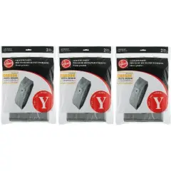 Hoover AH10165 Pleated HEPA Y Carbon Bag 6Pk