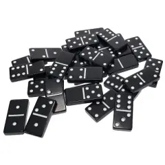 WE Games Mini Double 6 Dominoes, Dice and Card Travel Game
