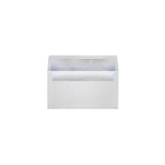 LUX 4 3/8" x 8 1/4" 60lbs. Photo Greeting Envelopes W/Peel & Press White/Silver Lining