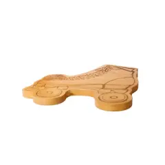 Slickblue Roller Skate Wood Serving Tray, 13" x 15" Pine Board with Detailed Design for Parties & Gatherings