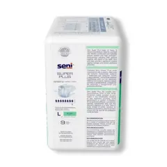 Seni Super Plus Adult Incontinence Brief L Heavy Absorbency Breathable / Overnight, S-LA09-BP1, Heavy to Severe