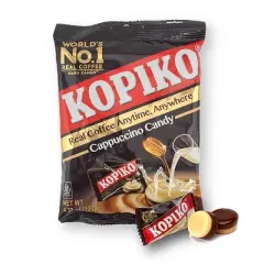 Kopiko Cappuccino Candy Real Coffee Hard Candy 4.23 Oz. / 120 G. (Pack of 6)