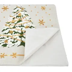 13"x72" Christmas Tree Runner White - Saro Lifestyle