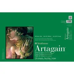 Strathmore 400 Series Artagain Pastel & Drawing Paper Pad, Assorted Colors, Glue Binding, 24 Sheet, 12x18 inch, 1 Count