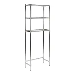 3 Tier Glacier Collection Glass Shelving Gray - Organize It All
