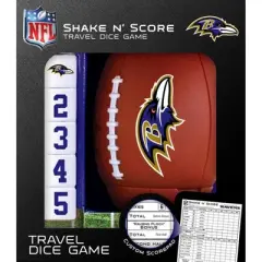 MasterPieces Officially Licsenced NFL Baltimore Ravens Shake N' Score Dice Game for Age 6 and Up