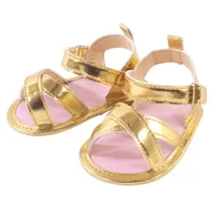 Little Treasure Baby Girl Cotton Bodysuit, Pant and Shoe 3pc Set, Anchor Necklace