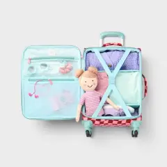 Kids' Softside Carry On Spinner Suitcase Pink Checkered - Cat & Jack&trade;️