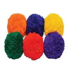 Sportime Yarn Balls, 4 Inches, Assorted Colors, Set of 6