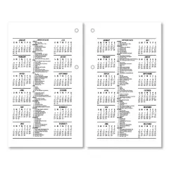 Desk Calendar Recycled Refill, 3.5 x 6, White Sheets, 12-Month (Jan to Dec): 2026