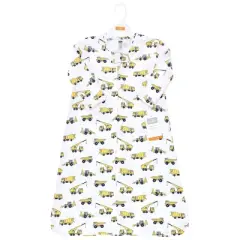 Hudson Baby Long Sleeve Cotton Jersey Sleeping Bag, Sack, Blanket, Construction