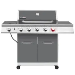 RoyalGourmet 5-Burner Gas Grill with Sear Burner and Side Burner GA5404GTG Gray