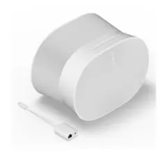 Sonos Era 300 Voice-Controlled Wireless Bluetooth Smart Speaker with Split Combo Cable Adapter with Ethernet and 3.5 mm Jack (White)