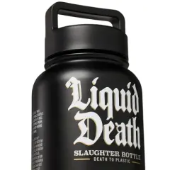 Liquid Death 32oz Stainless Steel Reusable Slaughter Water Bottle - Sparkling Water