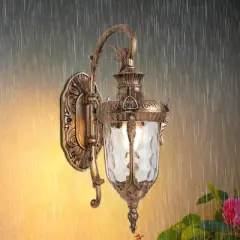 YIYIBYUS Waterproof and Antirust Outdoor Wall Lamp Glass Shade