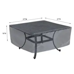 Summerset Shield Occasional Table Square/Round Cover Ultimate Protection for Your Outdoor Furniture Mercury