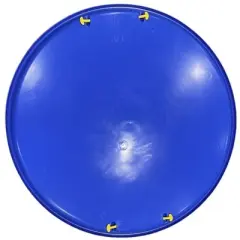 Toynk Super Saucer 28-Inch Round Snow Sled with Handles | Blue | Manufactured here in the USA