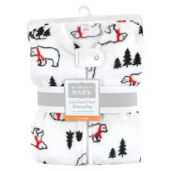 Hudson Baby Plush Sleeping Bag, Sack, Blanket, Long-Sleeve Winter Bear