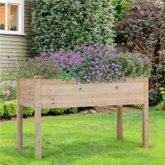 Yaheetech Fir Wood Garden Bed Planter Raised Bed