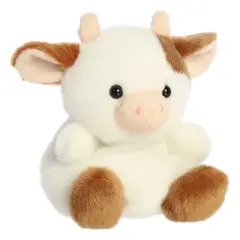 Aurora Mini Caroline Brown Cow Palm Pals Adorable Stuffed Animal 4.5"