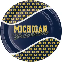 University of Michigan 9" Paper Party Plate and Napkins Kit 16ct