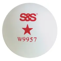 S&S Worldwide 1-star Table Tennis Ball, White, Pk144