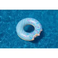 Swimline Inflatable Donut Swimming Pool Ring - 42" - Blue